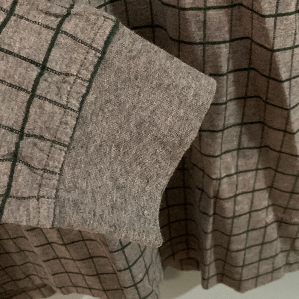 Daniel Cremieux Men's Grey and Blue Windowpane Long-Sleeve Polo 100% cotton - Picture 3 of 6